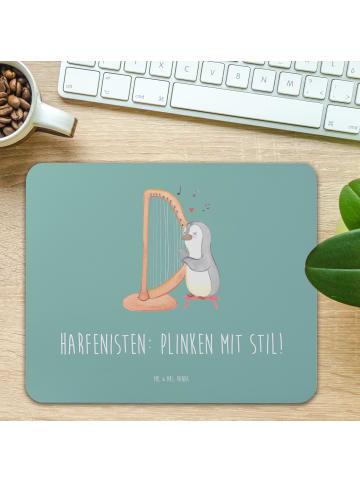 Mr. & Mrs. Panda Mousepad Harfe mit Stil mit Spruch in Meeresbrise