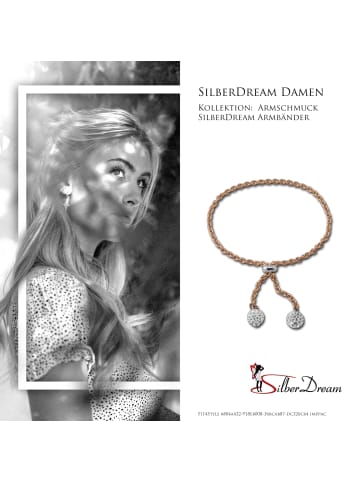 SilberDream 925 Silber, vergoldet (Roségold 333) Damen SilberDream Armbänder bis ca. 25cm