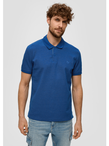 s.Oliver Polo-Shirt kurzarm in Blau