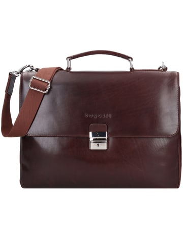 Bugatti Romano Aktentasche Leder 40 cm Laptopfach braun