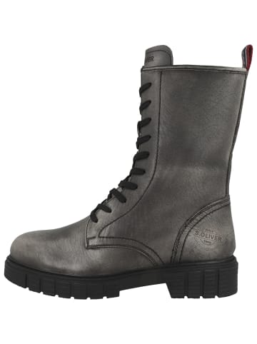 s.Oliver BLACK LABEL Schnürboots 5-26247-43 in dunkelgrau