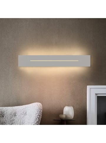 ZMH Wandleuchte in weiß L 30cm warmweiß