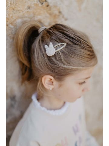 leevje Haarspangen fluffy bunny clips' in white