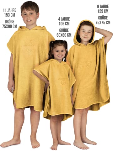 normani Badeponcho aus Bio-Baumwolle für Kinder in Gelb