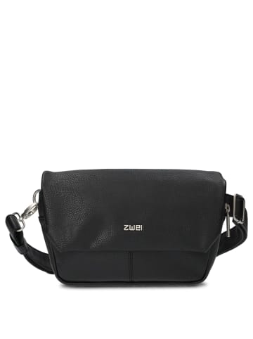 Zwei Mademoiselle MH40 - Umhängetasche/Gürteltasche 25 cm (nubuk-black) in noir
