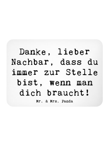 Mr. & Mrs. Panda magnet Spruch Danke Nachbar mit Spruch in Weiß