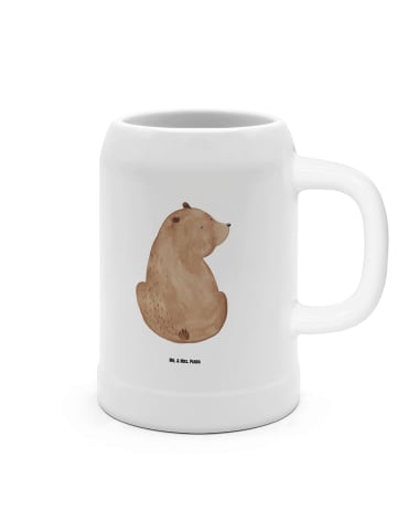 Mr. & Mrs. Panda Krug Bär Schulterblick ohne Spruch in Weiß