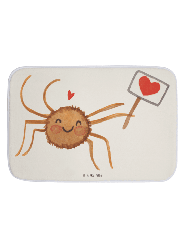 Mr. & Mrs. Panda duschmatten Spinne Agathe Motivation ohne Spruch in Weiß