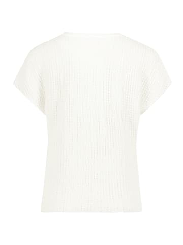 Betty Barclay Strukturshirt mit U-Boot-Ausschnitt in Rohweiß