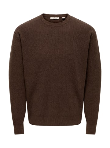 Only&Sons Pullover 'Rodger' in dunkelbraun