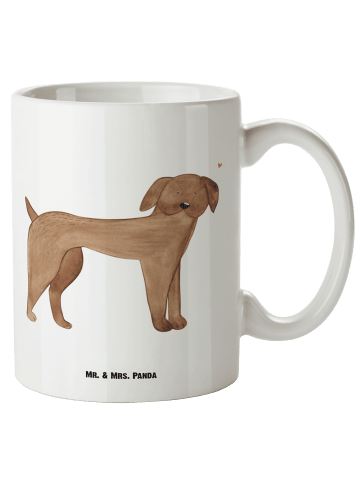 Mr. & Mrs. Panda XL Tasse Hund Dogge ohne Spruch in Weiß