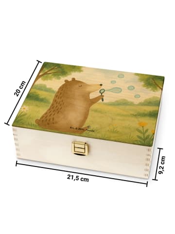 Mr. & Mrs. Panda Teedose Bär Seifenblasen Design ohne Spruch in Weiß