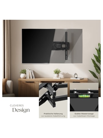 tectake Fernseherhalterung für 26-75 Zoll (66-191 cm), max. VESA 400 x 400