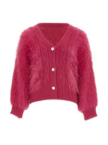 Swirly Damen Strickjacke in Pink