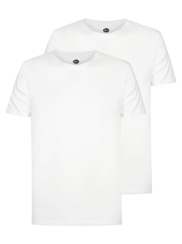 Petrol Industries 2er-Pack Basic T-Shirt Rundhals Pioneer in Weiß