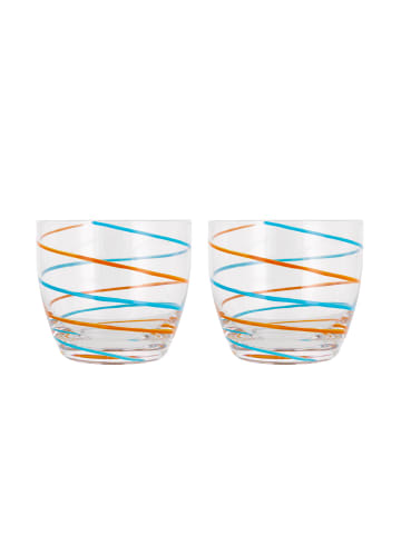 Villa Collection Wasserglas Styles in Blau/Amber