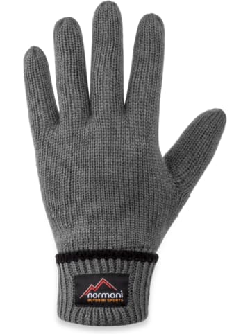 Normani Outdoor Sports Woll-Strick-Fingerhandschuhe mit 3M Thinsulate™ (40 g) Edmonton in Grau