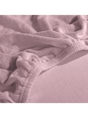 Erwin Müller Frottee Spannbettlaken Erding in rosé
