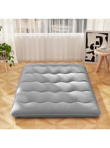 COSTWAY Tatami-Matte Bodenmatratze 140 x 200 cm in Grau