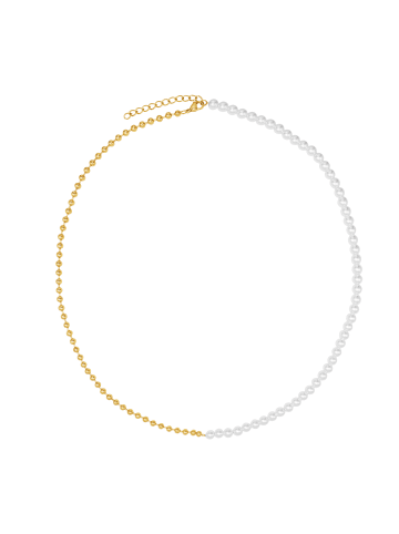 Steel_Art Perlenkette für Damen Sara goldfarben in goldfarben