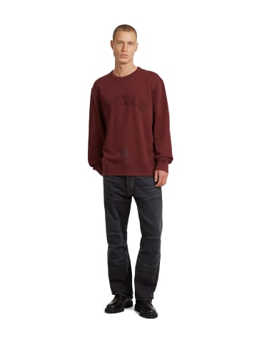 G-Star Raw Applique Sweater port red