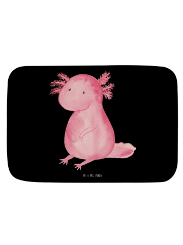 Mr. & Mrs. Panda Badteppich Axolotl Niedlich ohne Spruch in Schwarz