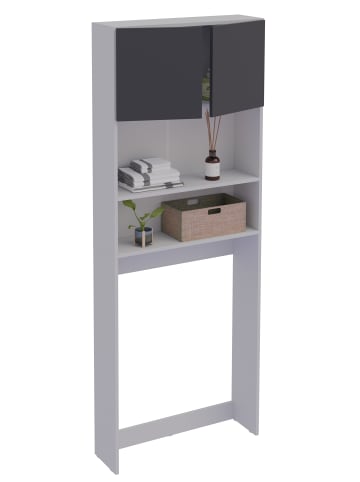 VCM  Holz Überbauschrank Waschmaschine Überbau Goralo in Weiß / Anthrazit
