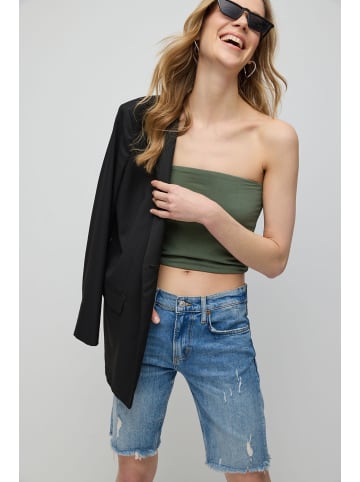NO MATTER WHAT Crop Top in Khaki