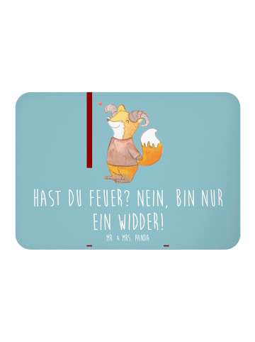 Mr. & Mrs. Panda magnet für kühlschrank Widder Feuer mit Spruch in Meeresbrise