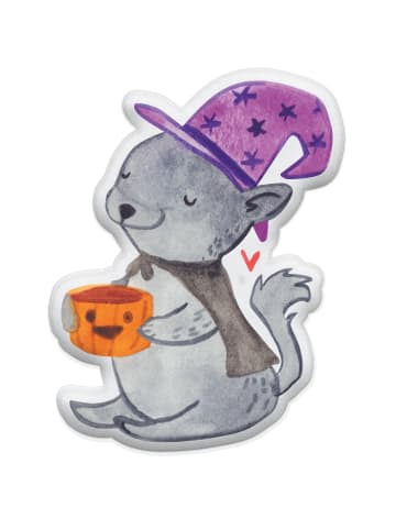 Mr. & Mrs. Panda kuschelkissen tierform Kater Kaffee ohne Spruch in Weiß