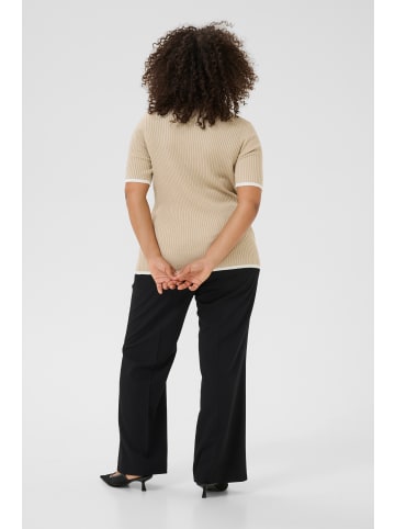 KAFFE curve Strickpullover KClizzy Regular fit in Feather G. with Chalk contrast