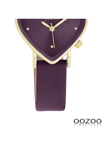Oozoo Analog-Armbanduhr OOZOO Timepieces lila extra groß (ca. 28x29mm)