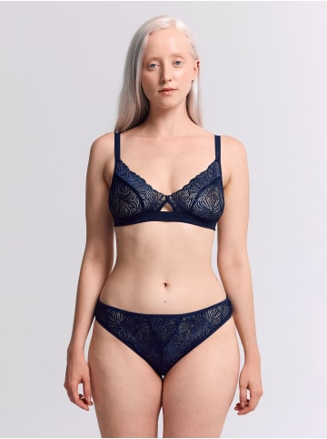 Erlich Textil  Spitzen Slip FLUID LACE SLIP in mitternachtblau