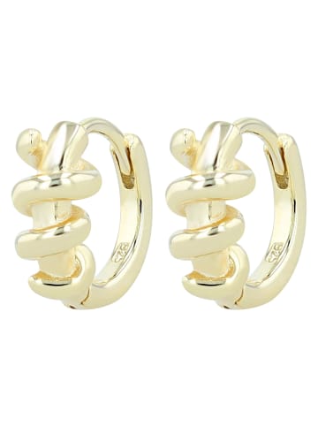 Adeliás Damen Ohrringe aus 925 Silber in gold