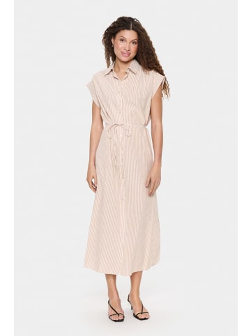 SAINT TROPEZ Kleid KiraSZ Gerade Passform in Brown Sugar
