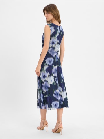 SWING Abendkleid in marine hellblau - 0001