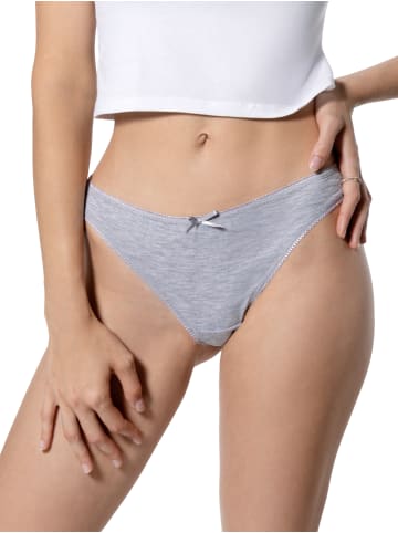 Yenita® String-Tangas 5er Set in grau