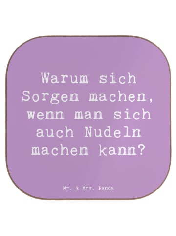Mr. & Mrs. Panda Untersetzer Tasse Spruch Gelassenheit in Krisen... in Lavendeltraum