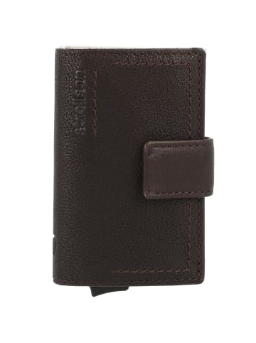Strellson Norton Kreditkartenetui RFID Schutz Leder 7 cm in darkbrown