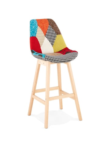 KADIMA DESIGN Barhocker patchwork multicolor, ergonomisch gepolstert Rückenlehne