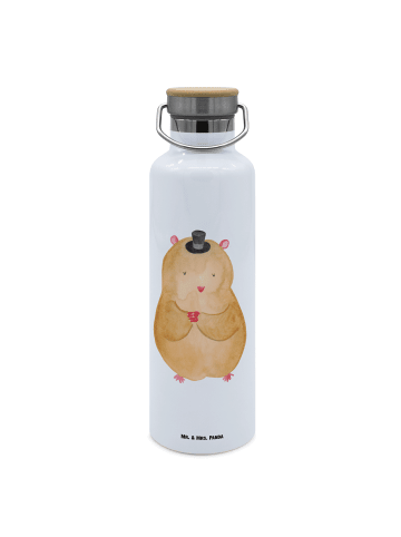 Mr. & Mrs. Panda Wasserflasche Hamster Hut ohne Spruch in Weiß