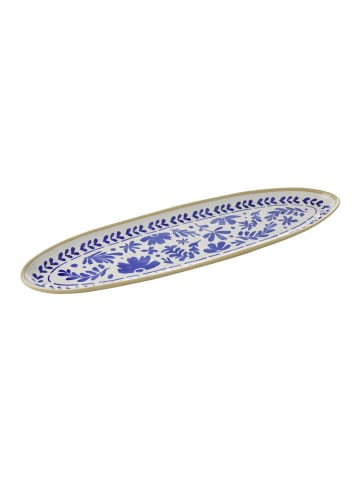 APS GN 2/4 Tablett FLORYN in blau - 53 x 16,2 cm, H: 2,5 cm
