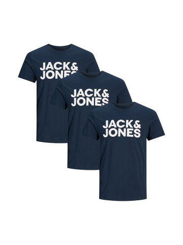 Jack & Jones T-Shirt Corp in Navy blazer