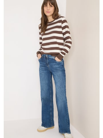 Cecil Striped Sweatshirt in Urban Taupe