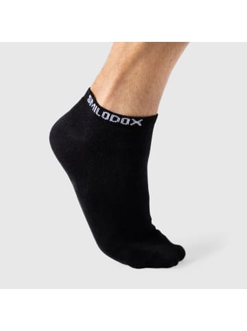 SMILODOX Unisex Sneakersocken 3er Pack in Schwarz / Grau / Weiß