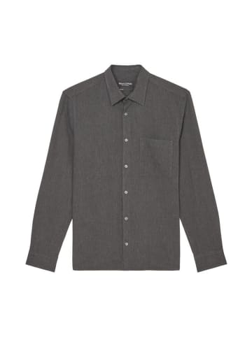 Marc O'Polo Langarmhemd in multi-graphite grey melange