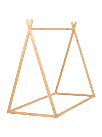 Beliani Kinderbett SAURAT in Braun - (W) 94 x (H) 161 x (L) 206 cm