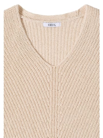 Cecil Strukturpullover in Beige