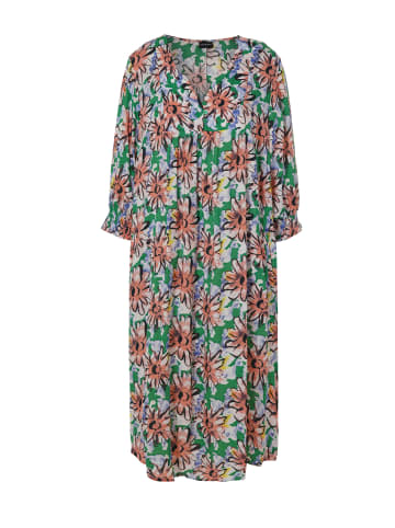 GOZZIP Kleid Alice in Green printed