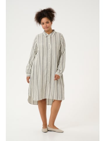 KAFFE curve Kleid KCmille Loose fit in Moonstruck / Black Stripe